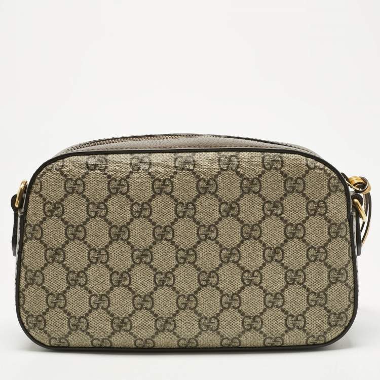 مملوكة مسبقًا Gucci Beige/Brown GG Supreme Canvas and Leather Neo Vintage Shoulder Bag