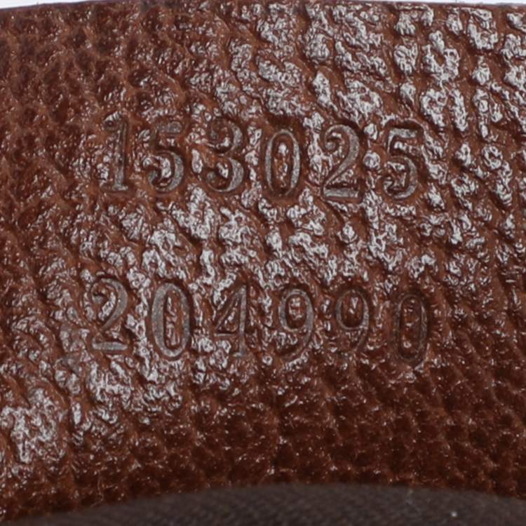 Pre Owned Gucci Blue/Brown GG Denim and Leather Abby Shoulder Bag