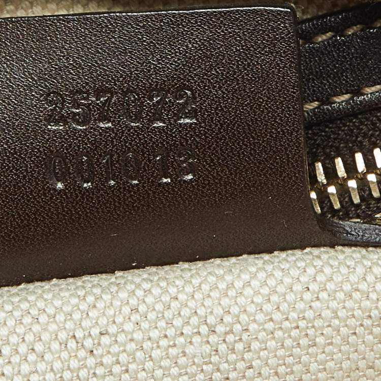 Pre Owned Gucci Beige/Brown GG Canvas and Leather Lovely Heart Crossbody Bag