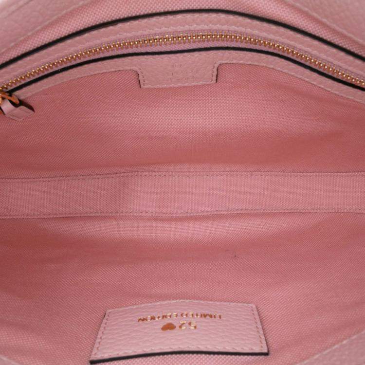 Pre Owned Gucci Blue Pink Limited Edition Small GG Embroidered Denim Floral Jackie 1961 Crossbody