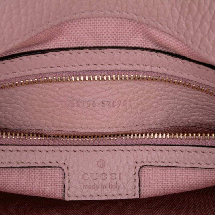Pre Owned Gucci Blue Pink Limited Edition Small GG Embroidered Denim Floral Jackie 1961 Crossbody