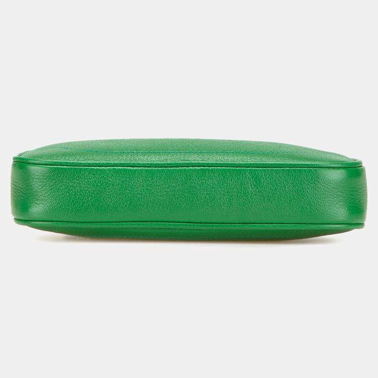 Pre Owned Gucci Green Mini Leather Aphrodite Shoulder Bag