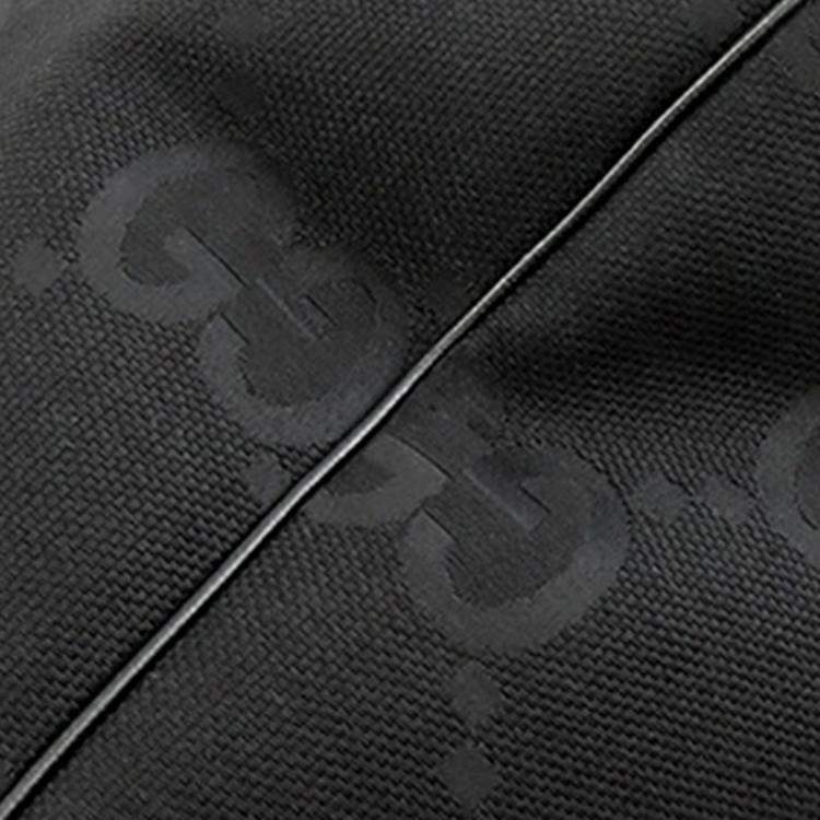 Pre Owned Gucci Black Large Jumbo GG Canvas Duffle Bag