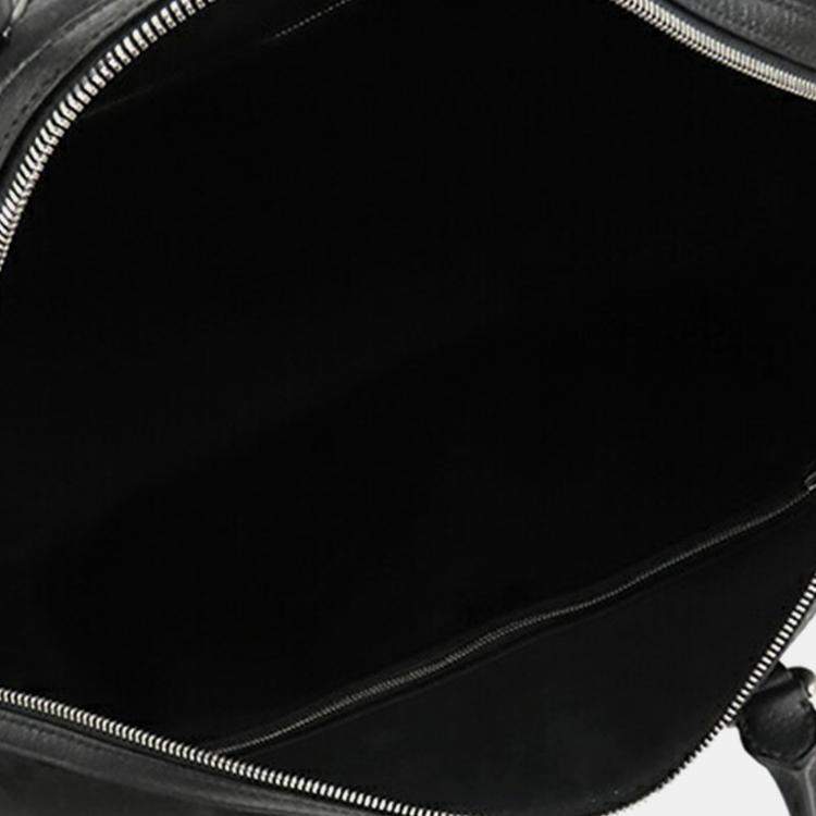 Pre Owned Gucci Black Large Jumbo GG Canvas Duffle Bag