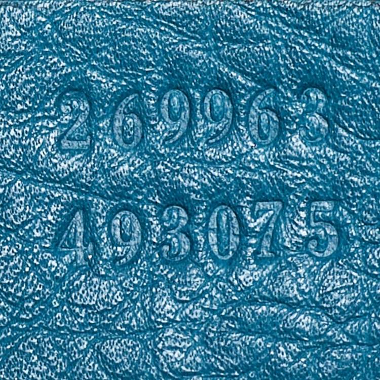 Pre Owned Gucci Dark Green Leather GG Ride Tote