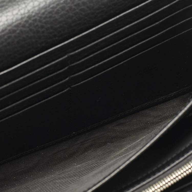 Pre Owned Gucci Black Leather Dionysus Wallet on Chain
