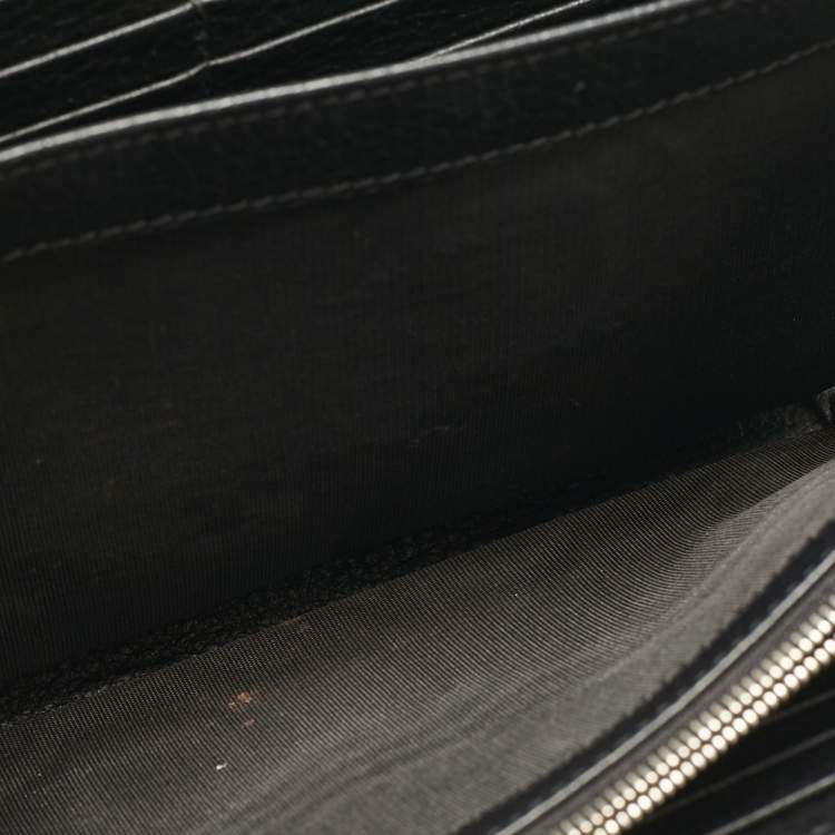 Pre Owned Gucci Black Leather Dionysus Wallet on Chain