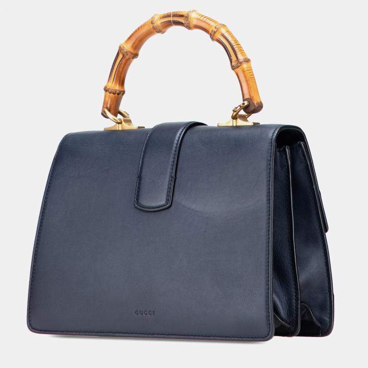 Pre Owned Gucci Multicolor Medium Leather Bamboo Dionysus Web Satchel