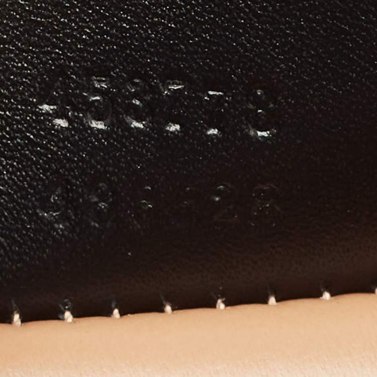 Pre Owned Gucci Black Leather Mini Pearl Studded Queen Margaret Broadway Shoulder Bag 