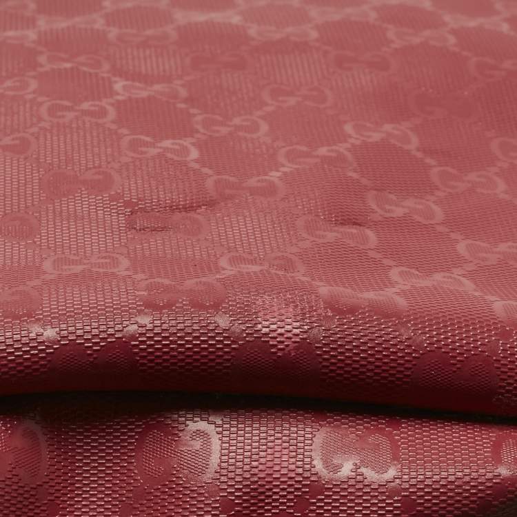 Pre Owned Gucci Red GG Imprime Canvas Diaper Messenger Bag