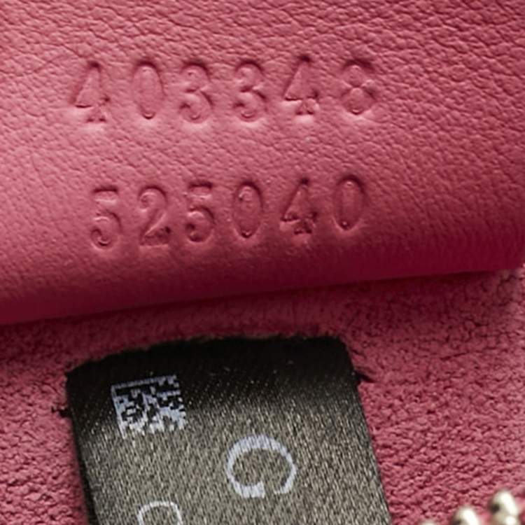 Pre Owned Gucci Pink/Beige GG Supreme Canvas and Suede Medium Crystals Embellished Dionysus Shoulder Bag