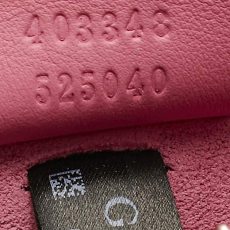 Pre Owned Gucci Pink/Beige GG Supreme Canvas and Suede Medium Crystals Embellished Dionysus Shoulder Bag