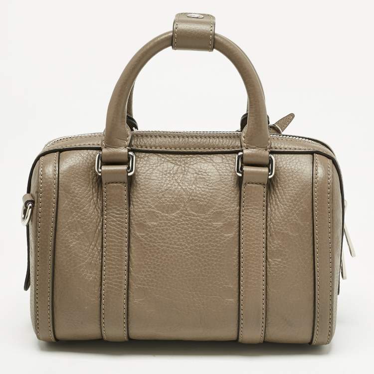 Pre Owned Gucci Beige Jumbo GG Leather Mini Duffel Bag