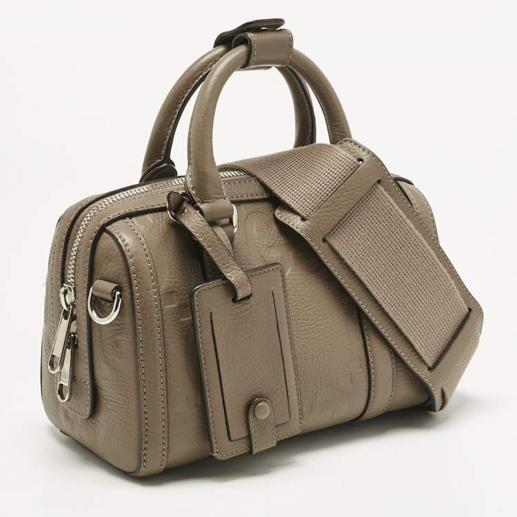 Pre Owned Gucci Beige Jumbo GG Leather Mini Duffel Bag