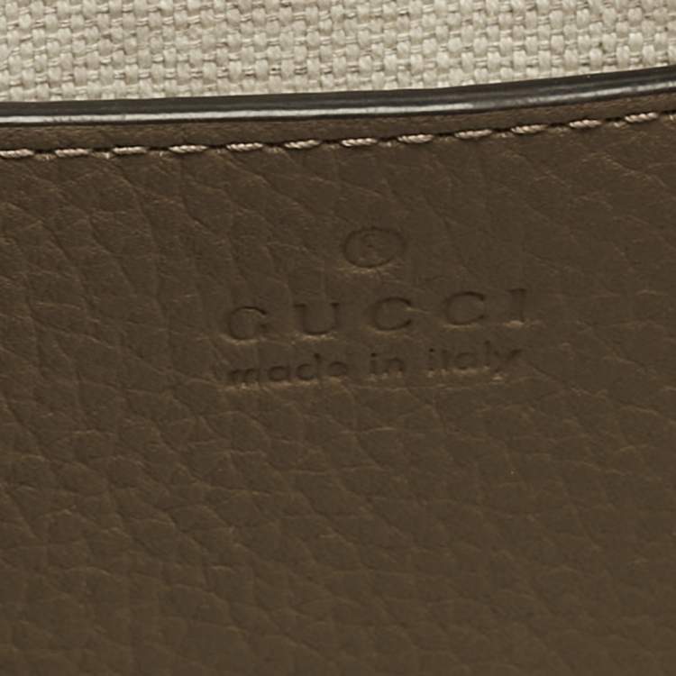 Pre Owned Gucci Beige Jumbo GG Leather Mini Duffel Bag