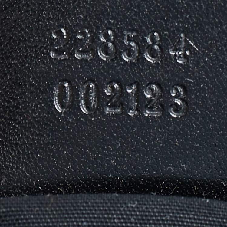 Pre Owned Gucci Black Holographic Effect Patent Leather Icon Bit Hobo