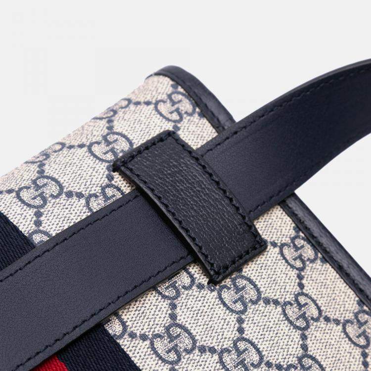 Pre Owned Gucci Beige GG Supreme Ophidia Belt Bag