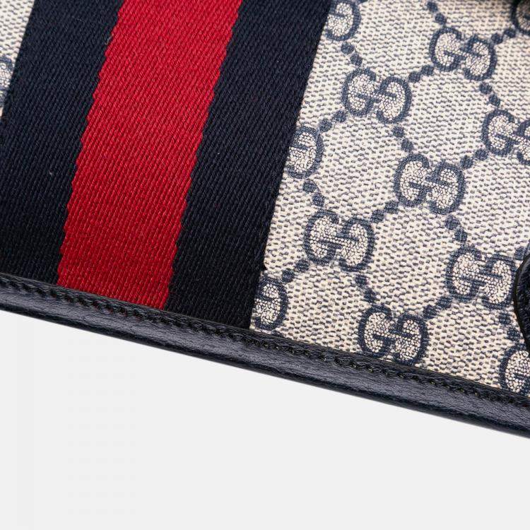 Pre Owned Gucci Beige GG Supreme Ophidia Belt Bag
