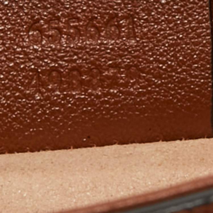 Pre Owned Gucci Brown Leather Mini Diana Tote