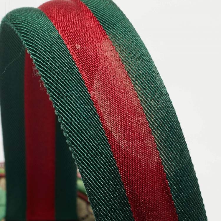 Pre Owned Gucci Red/Multicolor Tian GG Supreme Canvas Backpack