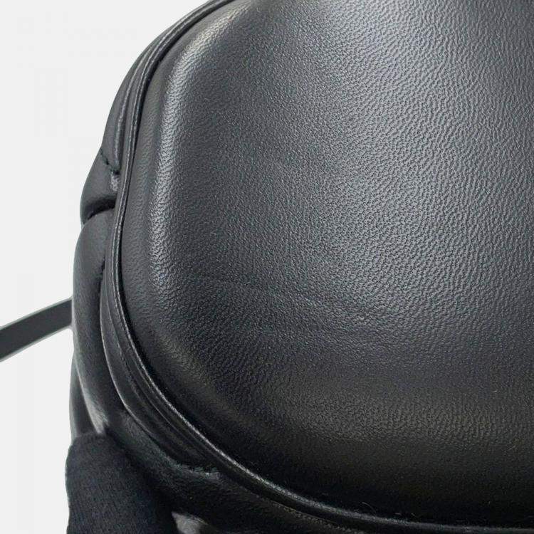 Pre Owned Gucci Gg Marmont Mini Backpack Black Leather