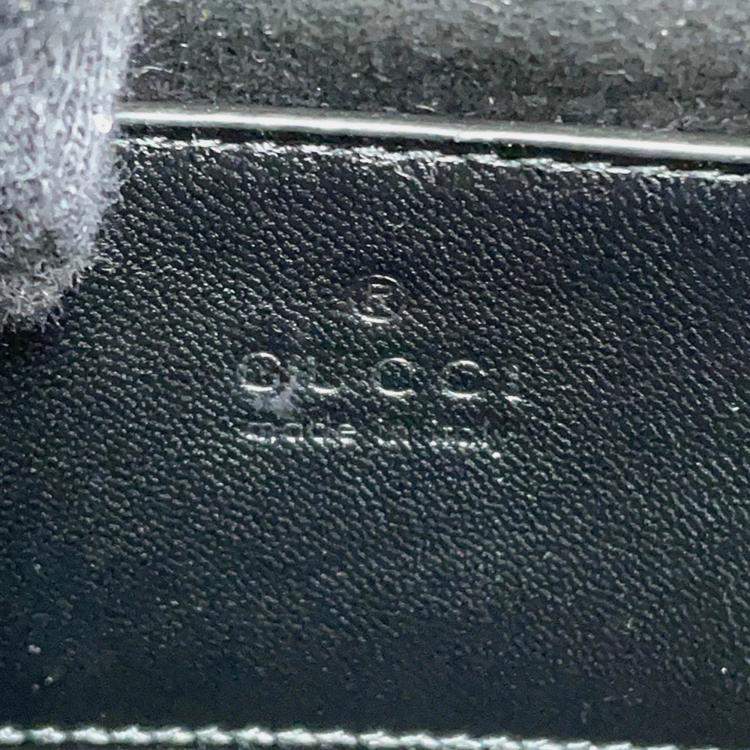 Pre Owned Gucci Gg Marmont Mini Backpack Black Leather
