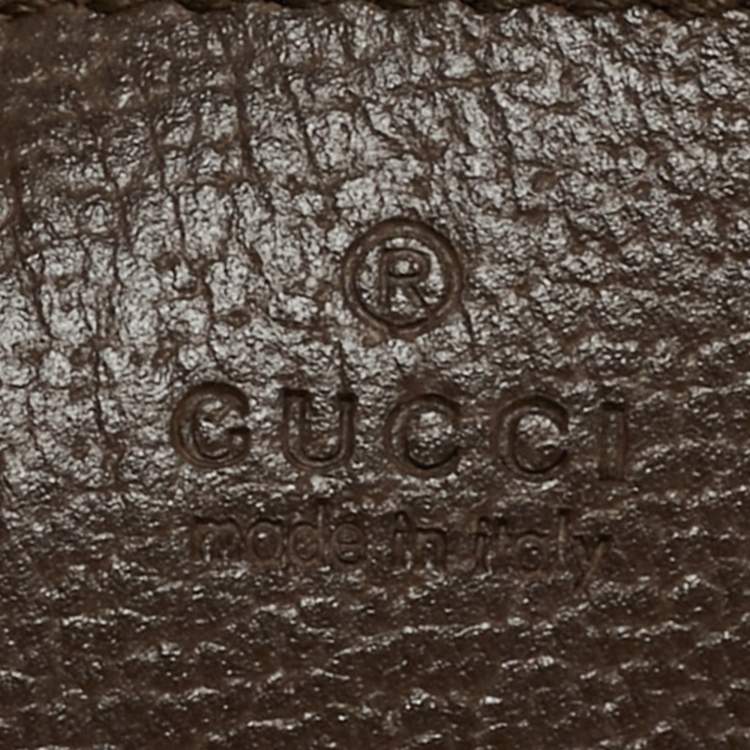Pre Owned Gucci Brown/Beige GG Supreme Canvas Mini Ophidia Pouch Bag