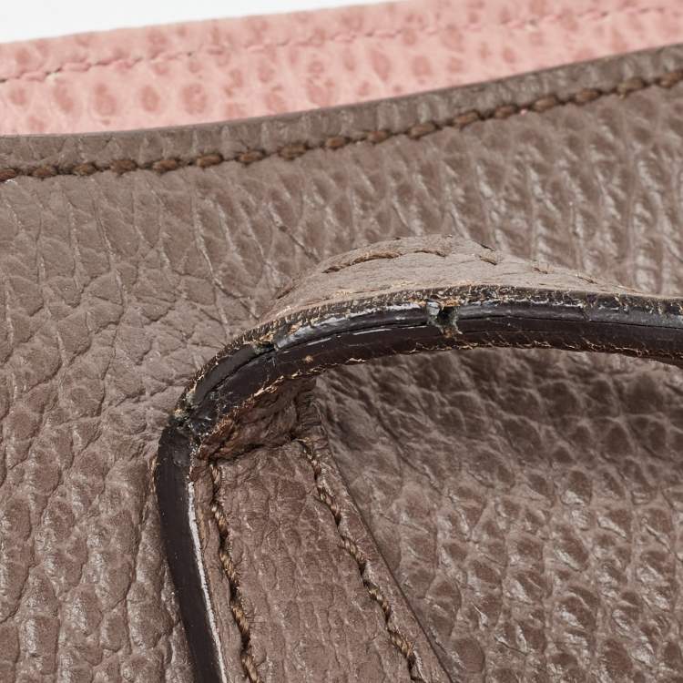 مملوكة مسبقًا Gucci Grey Leather Small Swing Tote