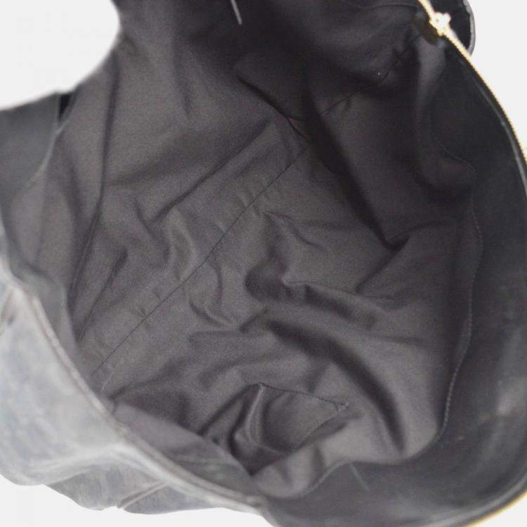 Pre Owned Gucci Black Abbey GG Tote Bag