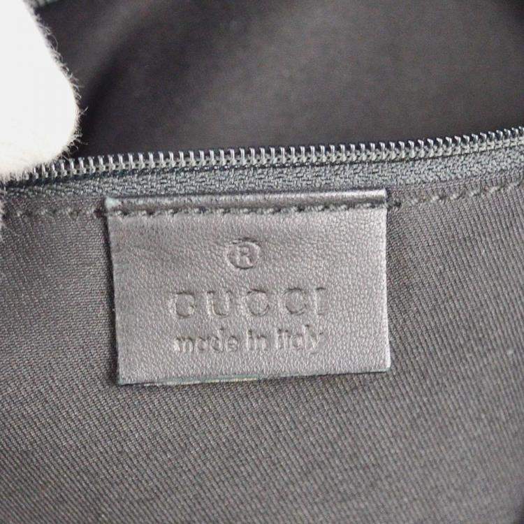 Pre Owned Gucci Black Abbey GG Tote Bag