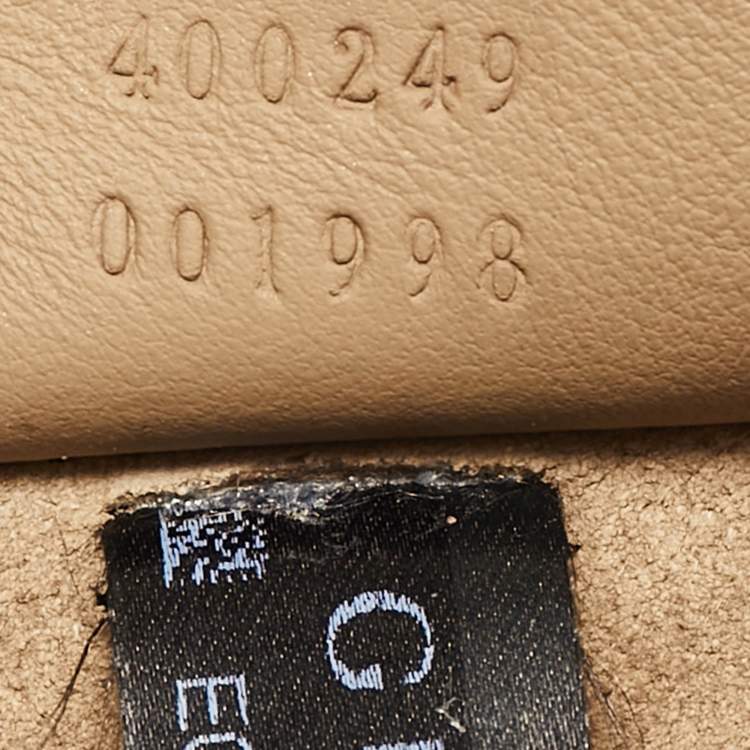 Pre Owned Gucci Beige GG Supreme Canvas and Suede Small Dionysus Shoulder Bag
