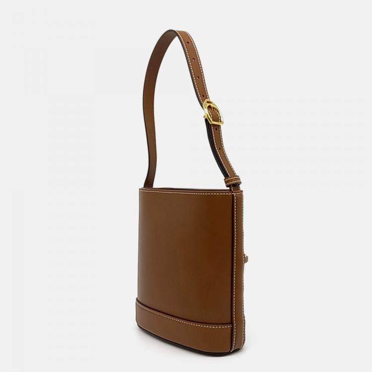 Pre Owned Gucci Brown Leather 73 Small Bucket Bag