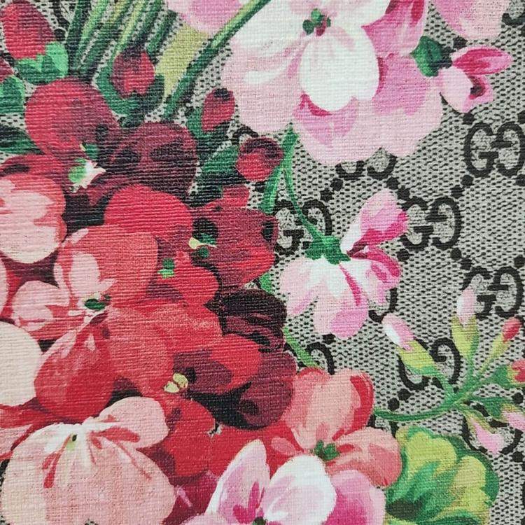Pre Owned Gucci Multicolor Coated Canvas Bloom Pouch