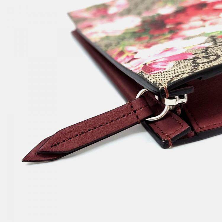 Pre Owned Gucci Multicolor Coated Canvas Bloom Pouch