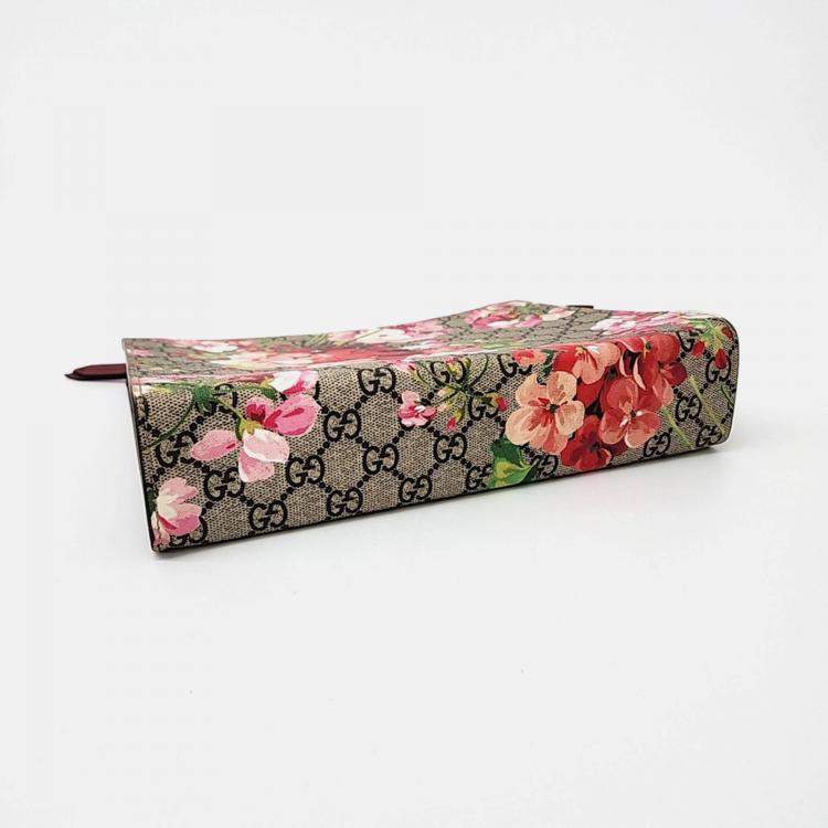 Pre Owned Gucci Multicolor Coated Canvas Bloom Pouch