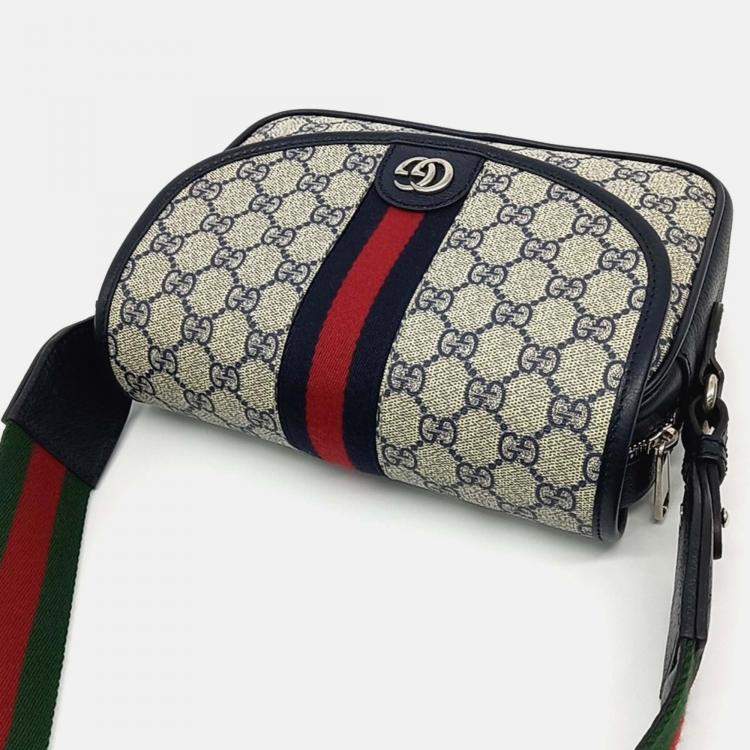Pre Owned Gucci Multicolor Coated Canvas Ophidia Mini GG Shoulder Bag