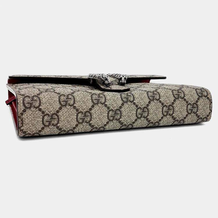 Pre Owned Gucci Beige PVC Dionysus Mini Chain Bag