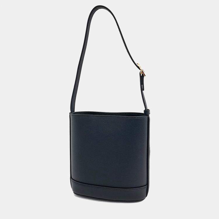 Pre Owned Gucci Black Leather 73 Small Bucket Bag