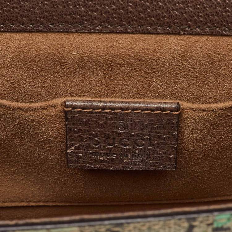 Pre Owned Gucci Multicolor GG Supreme Canvas Tian Print Small Padlock Shoulder Bag