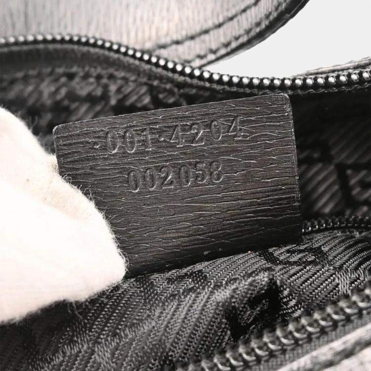 Pre Owned Gucci Black Leather Handbag