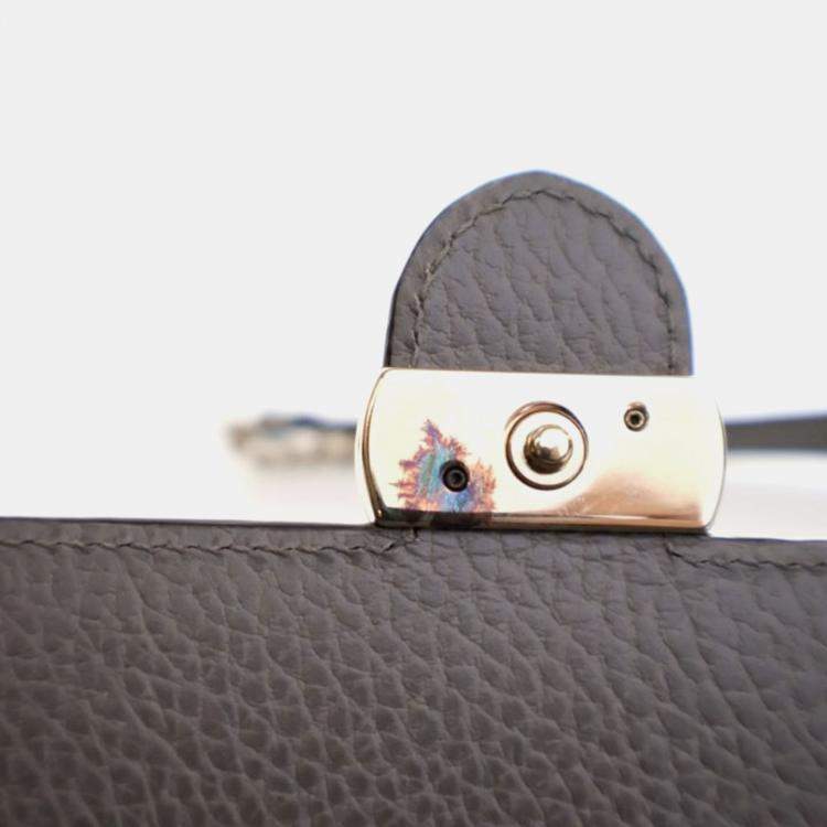 Pre Owned Gucci Interlocking GG Calfskin Wallet On Chain