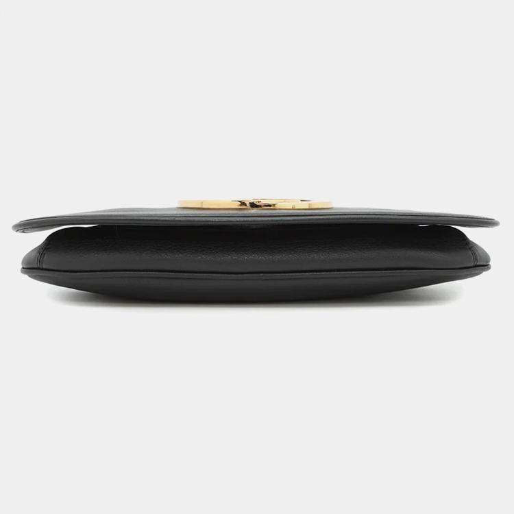 Pre Owned Gucci Blondie Small Black Leather Shoulder Bag