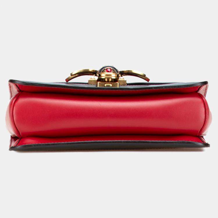 Pre Owned Gucci Multicolor Medium Calfskin Queen Margaret Flap Shoulder Bag