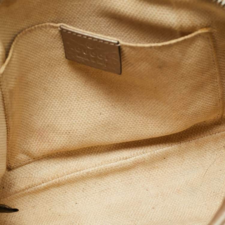 Pre Owned Gucci Metallic Leather Small Soho Disco Crossbody Bag