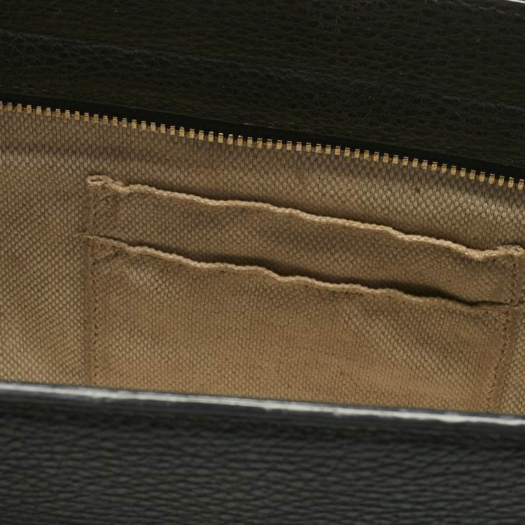 Pre Owned Gucci Black Leather Soho Tote