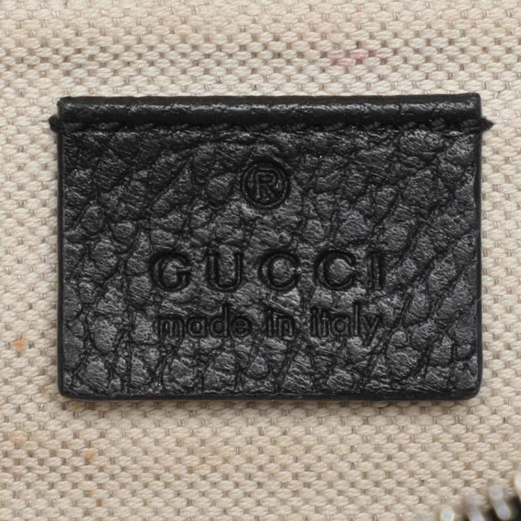 Pre Owned Gucci Black Leather Small Dionysus Crystals Shoulder Bag
