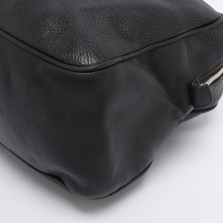 Pre Owned Gucci Black Leather Large Soho Shoulder Bag