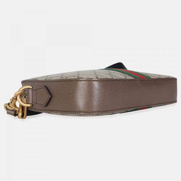 Pre Owned Gucci Beige GG Supreme Canvas Ophidia Crossbody