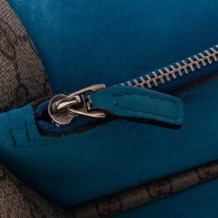 Pre Owned Gucci Brown Small GG Supreme Dionysus Shoulder Bag