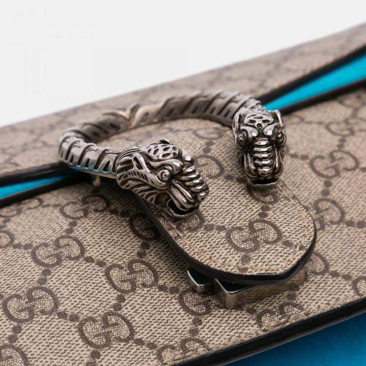 Pre Owned Gucci Brown Small GG Supreme Dionysus Shoulder Bag